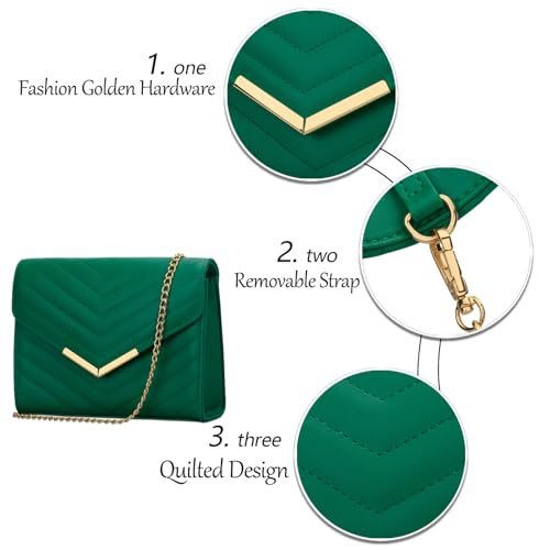 Image of KKXIU Women Formal Vegan Leather Evening Envelope Clutch Purses and Handbags for Party Wedding Prom Bridal