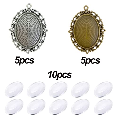 Sctmda Pendenti Cabochon 10 Pezzi Cabochon in