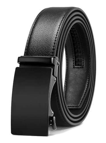 CHAOREN Belts for Men - Ratchet Leather Mens Belt 1 3/8" for Jeans - Fits Everywhere
