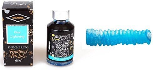 Diamine Shimmering Blue Lightning Ink 50 ml by Diamine