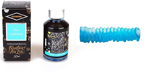 Encre Diamine Shimmering Blue Lightning le cadeau parfait pour artistes