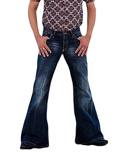 Mens Relaxed Fit Classic Stretch Bell Bottom Jeans product thumbnail 12