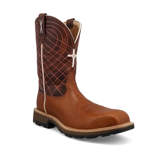 Twisted X Men's 11" UltraLite X Work Boot, Square Toe Nano Toe with UltraLite X2
