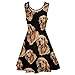 Cute Golden Retriever Women's Casual Sleeveless Short Dress Mini Beach Tank Sundress 2XL