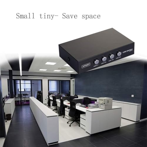 Image of USB 2.0 4 Port Switch Sharing Switcher Selector Adapter Hub for Scanner Printer PC - Black