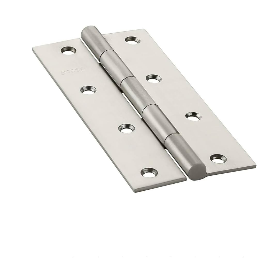 Heavy Duty Stainless Steel Door Butt Hinges 4 inch x 12 Gauge/2.5 mm Thickness Home/Office/Hotel for Main Door/Bedroom/Kitchen/Bathroom/Cabinets/Furniture (12, 5" INCH)