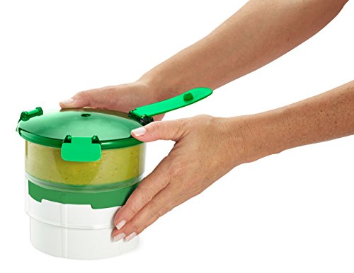 Casabella Guac-Lock Container With Tray, Green/White #TOP5