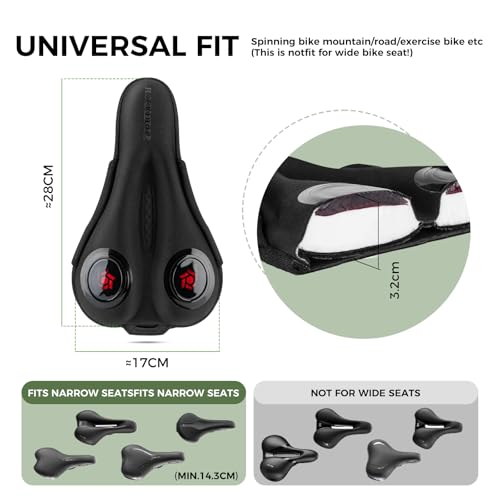 Couvre selle VTT gel silicone ergonomique avec housse de pluie
