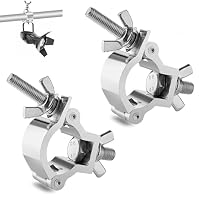 Traversen Klemme 30-35mm, 2 Stück Traversen Klammern Aluminium Truss O Clamp 80kg Kapazität Aufhängung Halterung für Bühnenbeleuchtung und Scheinwerfer
