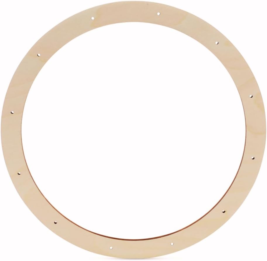 Extra Large Wooden Wreath Base, 30 Inch Diameter - Pack of 5 Wreath Forms for Crafts and Christmas by Woodpeckers