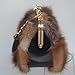 Luxurious Fashion Natural Fox Fur with Hair Handbag for Women and Ladies (FireFox)