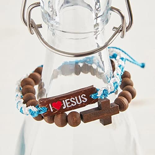 Faithworks Beaded Cross Bracelet - Image 2