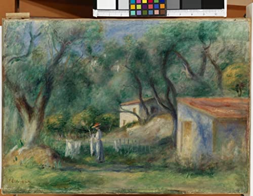 Affiche Toile Le Cannet Souvenir de Corot Renoir 60x90cm