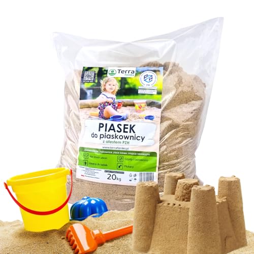 Feniks Spielsand 20kg | Quarz Sand für Sandkasten | Kinder Spielsand | Dekosand