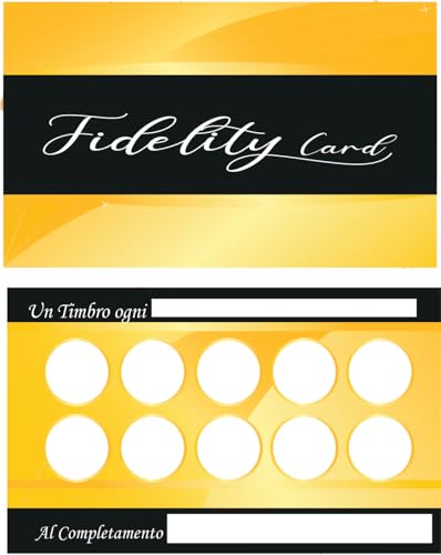 Biglietti tessere Fedeltà Caselle sul Retro per Fidelizzare la Clientela. Fidelity Card da Timbrare o da apporre etichetta adesiva per premiare i clienti tessera fidelity card bar estetista bv02