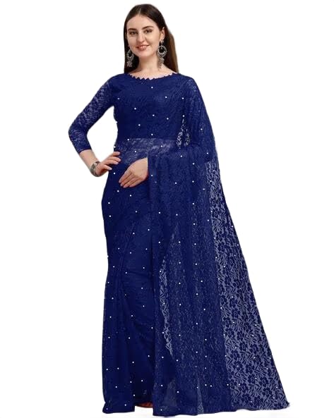 Net Saree for Women_(Sari Nett Withh Moti Black_P)-image-9