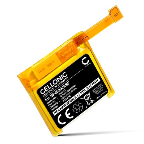CELLONIC, Batería para Smartwatch y Pulsera de Fitness Compatible con TicWatch Pro, 4G, SP452929SF (3.85V, 400mAh)