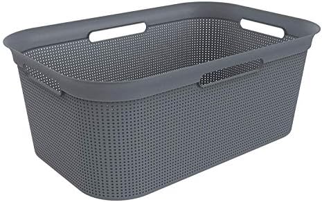 Rotho Country Set van 2 wasmand 40l, kunststof (PP) BPA-vrij, 40l (58,0 x 38 ,9 x 25,1 cm) (beige