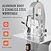 VEVOR Commercial Electric Meat Bandsaw, 1800W Stainless Steel Countertop Bone Sawing Machine, Workbeach 15