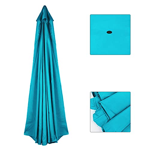 Wysrj 10 Ft 6 Ribs Umbrella Replacement Canopy, Market Table Umbrella Canopy, Sunshade Outdoor Canopy For Yard Garden Patio Beach Poolside Deck, Fade Resistant & Waterproof #TOP6