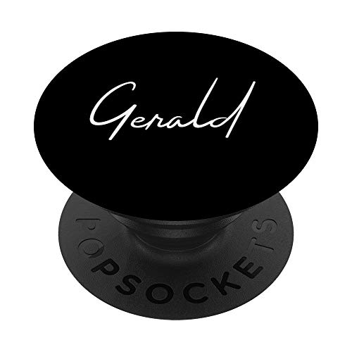 Gerald Name White on Black - Gerald