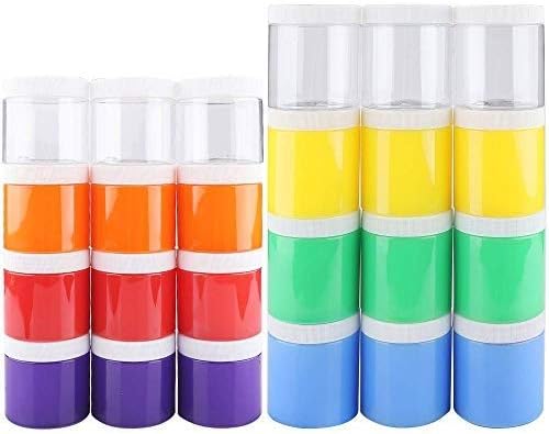 スライムコンテナ パック 空のスライム貯蔵瓶 0ml Bpa無料 150ml プラスチック食品貯蔵瓶diyスライム作りのための白いふた クリア 在庫あり