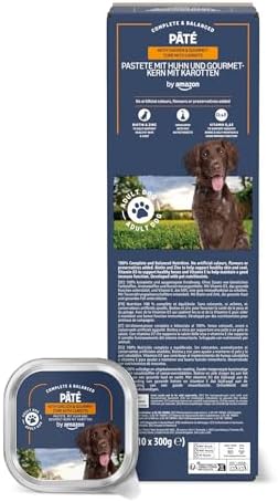 by Amazon Terrine au Poulet et Cœur Gourmet aux Carottes [plateau intérieur et lot groupé], 3kg (10 x 300g e) [lot groupé] 300g e [plateau individuel]