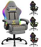 😘Confort Optimal: Dotée d'un appuie-tête réglable et d'un coussin lombaire amovible, cette chaise gaming ergonomique soulage efficacement les douleurs cervicales et lombaires. Il est également doté d'un coussin d'assise épaissi de 8 cm pour un confort tout au long de la journée. Le rembourrage dense et la mousse mémoire épousent parfaitement votre morphologie pour des sessions prolongées de jeu ou de travail au bureau.