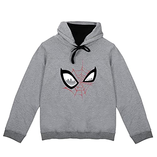 Image of Marvel Spiderman by Wear Your Mind Boy's Polycotton Hooded Neck Sweatshirt (DSMNSW0022.4 2-3Y)