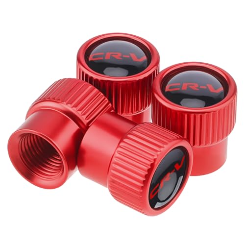 Red Aluminum Valve Stem Caps