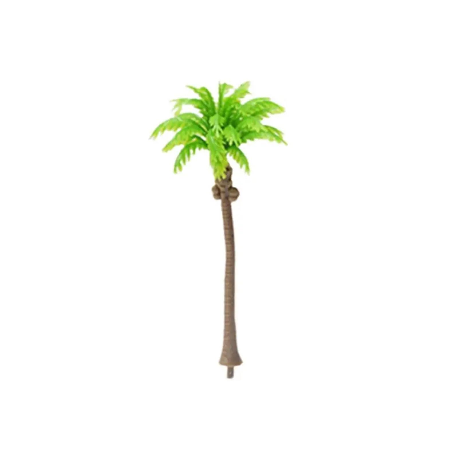 DUNSBY Model Trees 5Pcs Plastic Palm Tree Model Artificial Craft Coconut Landscape Stereoscopic Miniature Desktop Decoration(A-10.5cm-5Pcs)