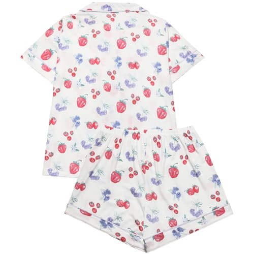 Women's 2 Piece Pajama Set Loungewear Pajamas Cute Pjs Sets Sleepwear Button Down Lounge Sets Soft Preppy Y2k2