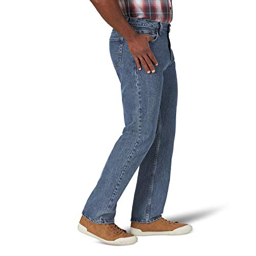 Image of Wrangler Men's Loose Fit Cotton Jeans (Grey, Vintage Stonewash)