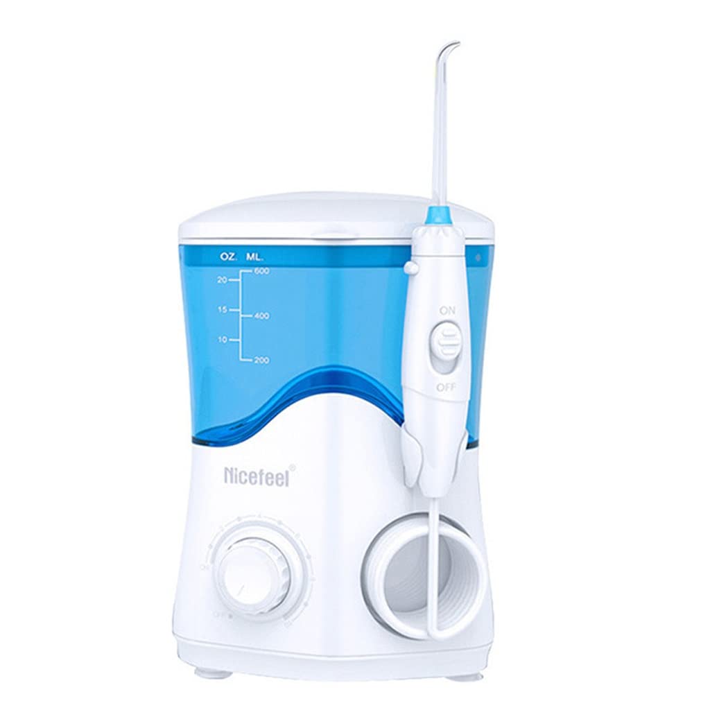 Kanduo JSY Irrigador Bucal Flosser de Agua eléctrico de Escritorio for el hogar con Herramienta de eliminación de Placa Dental de 7 Puntas Eléctrico Portátil