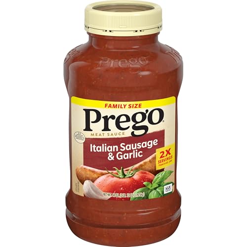Image of Prego Italian Sausage and Garlic Meat Sauce, 44 oz Jar