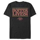 Stranger Things Hopper Basic Solid Tee para hombre - negro - Medium