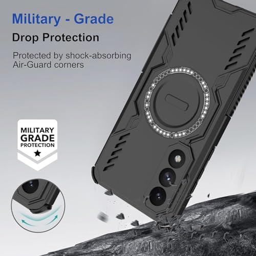 Image of Back Cover Case for OnePlus Nord 5 5G | 360 Protection Mobile Phone Case Mag-Safe | Camera Protection | Back Cover for 1 + OnePlus Nord5 / One Plus Nord 5 5+G - Black TPU+PC