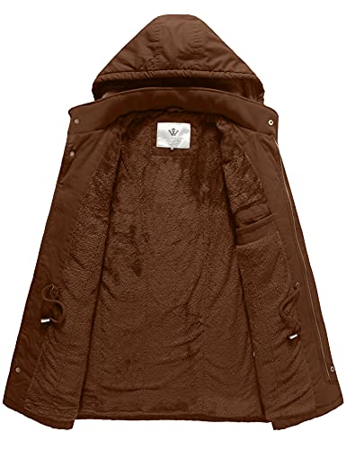 Image of WenVen Men's Winter Thickened Military Parka Jacket Warm Coat