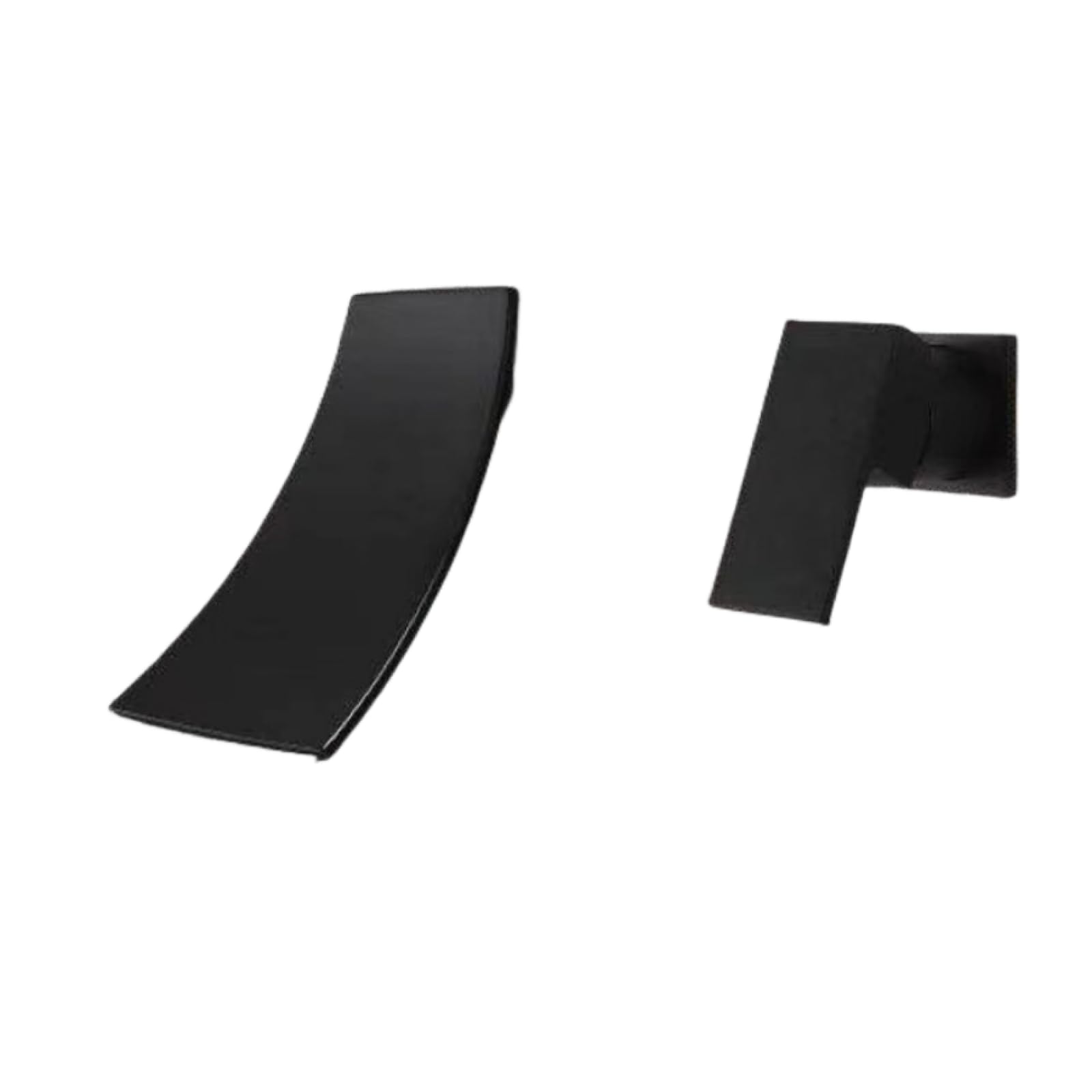 Robinet cascade dissimulé en cuivre pur noir mat pour lavabo chic