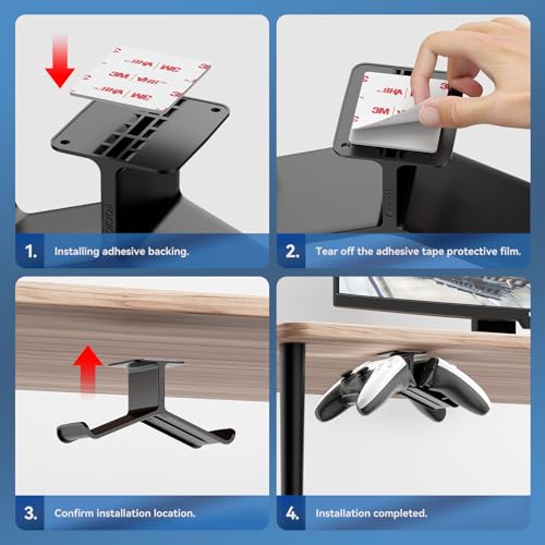 Yocice Suporte de controle, suporte de fone de ouvido, suporte de controle, suporte de fone de ouvid