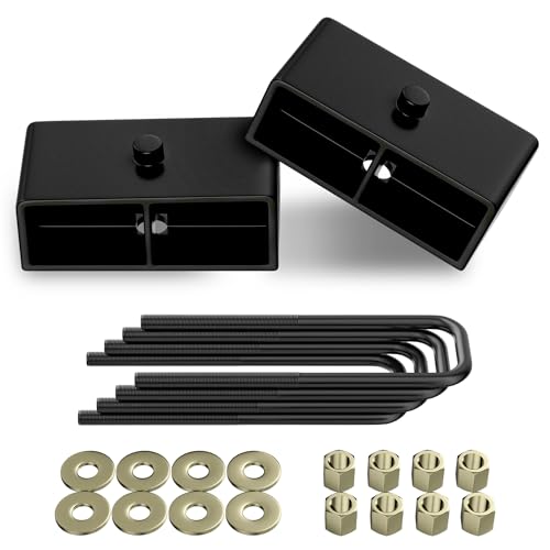 Image of PROEZE 2in Rear Leveling Block Kit for 1999-2024 Silverado Sierra 1500