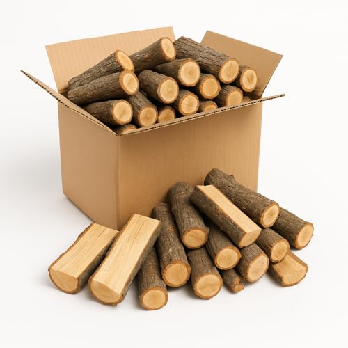 Legna da Ardere per Camino Stufa e Barbecue di Quercia Tronchetti di Legno Stagionato Secchi Riscaldamento