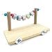 Alfie Pet - Percy Wood Platform with Chewing Toys for Mouse, Chinchilla, Rat, Gerbil and Dwarf Hamster