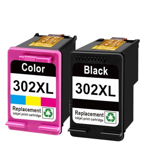 Cartouche 302 XL compatible DeskJet 3630 5220 5230 pack encre remanufacturée imprimante jet d'encre