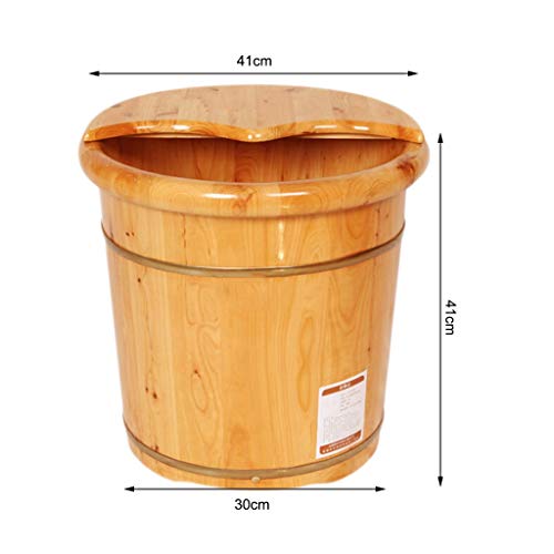 Balde de madera para pies 41 cm spa pedicura miniatura 4