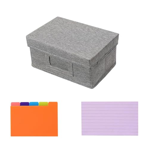 Estuche organizador con divisores ajustables para guardar notas e índice de 3x5