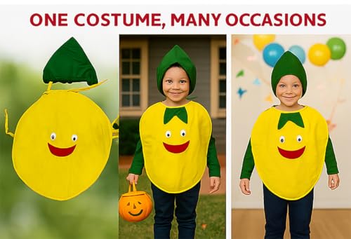 Image of FancyDressWale Fruit & Vegetable Fancy Dress Costume for Kids | Free Size 2-10 Years | School Fancy Dress, Stage Shows, Theme Parties