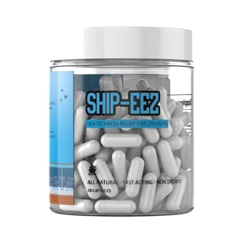 SAILPAK Ship-EEZ Sea Sickness Capsule for Cruisers, Made with All Natural Ingredients, 30 Count Cover