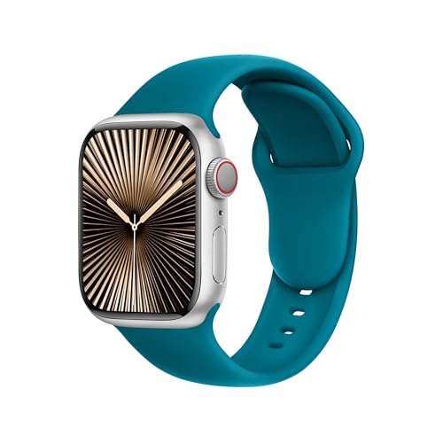 Correa Apple Watch Ultra estilo original premium en color lago azul profundo