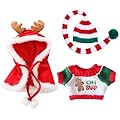 TYXHXTF Costumi di Natale Moda e Carino, Cloak in stile Elk, Vestiti per Bambole di Peluche da 17 cm, Non Includere i Peluche Giocattoli